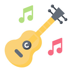 Guitar Flat Icon