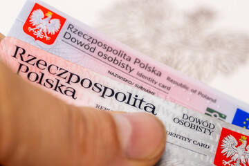 Poland, Old and new ID card, identity document of a Polish citizen