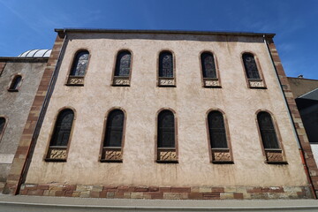 La synagogue, vue de l'extérieur, ville de Belfort, territoire de Belfort, France