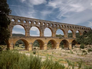 Foto op Plexiglas Pont du Gard Pont du Gard France Provence UNESCO
