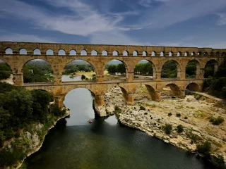 Foto op Plexiglas Pont du Gard Pont du Gard France Provence UNESCO