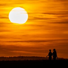 couple at sunset