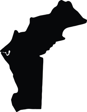 recommend clip art: Silhouette map of Cabinda Angola with transparent background.