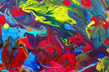 Acrylic flow painting. Can be used  as a colorful background