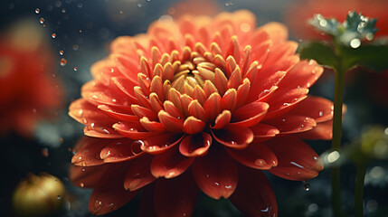 Beautiful flower close-up on blurred background

Generative AI