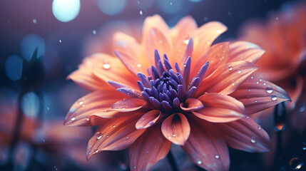 Beautiful flower on blurred background

Generative AI