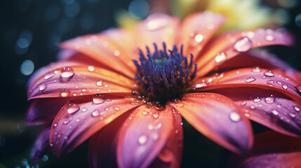 Obraz premium Beautiful flower on blurred backgroundGenerative AI