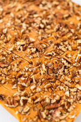 Pumpkin spice fudge with pecans