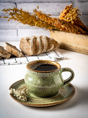 Coffee with bread time