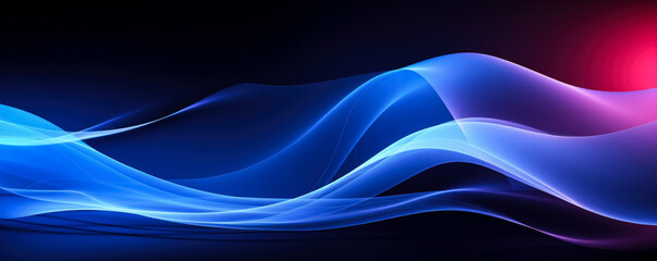 Abstract organic blue lines background 