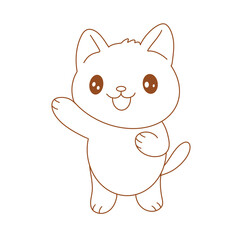 Cartoon cat