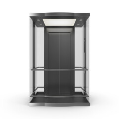 Glass elevator cabin car © Surya