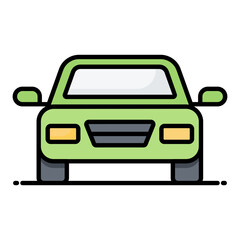 Car Line Color Icon
