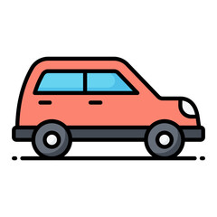 Automobile Line Color Icon