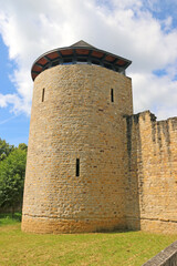 Fototapeta na wymiar Castle tower of Echternach in Luxembourg 