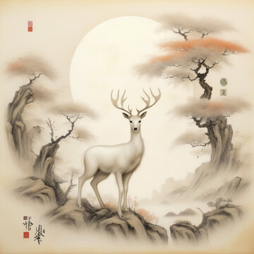 Long Moon Ember Ming" Luo Yunxi, White Deer,Ai