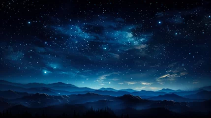 Foto auf Acrylglas Star night sky , background © fotogurmespb