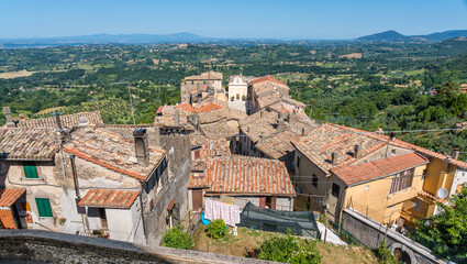 Fototapeta na wymiar Scenic sight in Poggio Catino, picturesque village on the Province of Rieti, Lazio, central Italy.