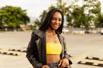 Portrait of african young woman.