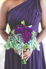 Wedding Flower Bouquet being held in hands