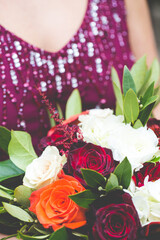 Wedding Flower Bouquet being held in hands