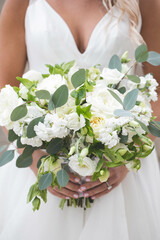 Wedding Flower Bouquet being held in hands