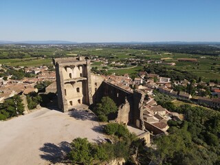 Fototapeta na wymiar Provence castle levander france chateau