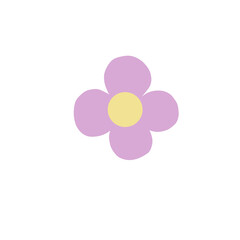 pink flower isolated on white