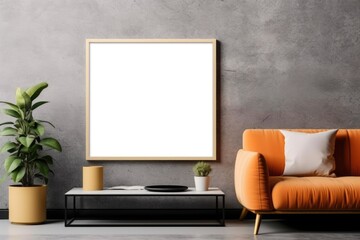 An empty picture frame mockup, awaiting your personal touch to bring it to life. Generative AI