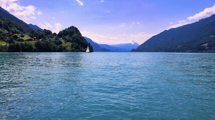 lakeview seen from Iseltwald, Switzerland