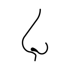 nose icon flat vecktor trendy popular simple