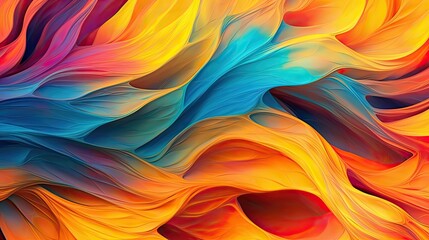 Obraz premium Fluid Colorful Patterns abstract background. Colorful futuristic illustration art. Generative AI