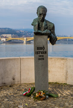 Monument to Bibo Istvan, Budapest, Hungary