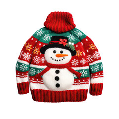 Christmas ugly sweater isolated. Illustration AI Generative