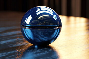 glass sphere on the water