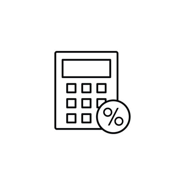tax icon finance sign vector