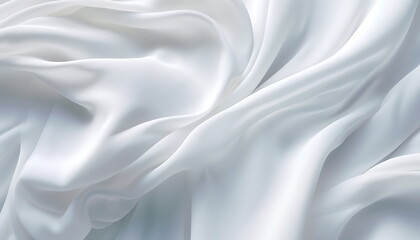 White transparent fabric abstract background. Ai generative