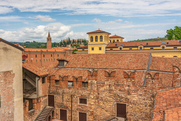 Fototapeta premium View of the old town of Verona in Italy.