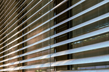 window blinds in front of a window