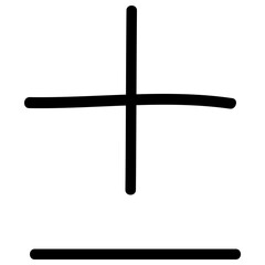 Line Icons of Mathematics and Sum

