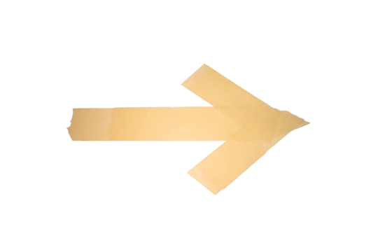 Yellow arrow isolated on transparent background.
 - Powered by Adobe