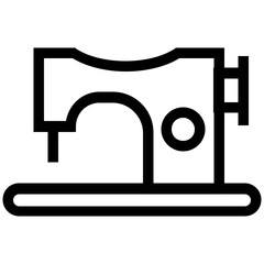 Collection of Sewing Equipment Linear Icons 

