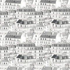 Fototapeta les toits de Paris, papier peint seamless obraz