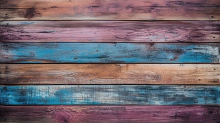 Rustic painted wood background. Generative AI