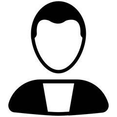 Set of Solid Style Avatars Icons 

