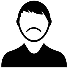 Set of Solid Style Avatars Icons 

