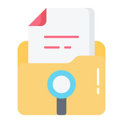 Research Folder Flat Icon