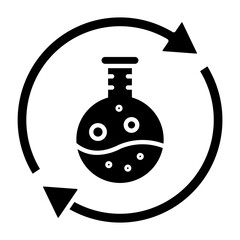 Research Process Glyph Icon