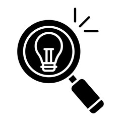 Search Idea Glyph Icon
