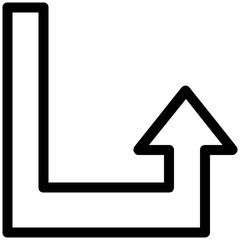 Trendy Road Signs Icons in Line Style 
